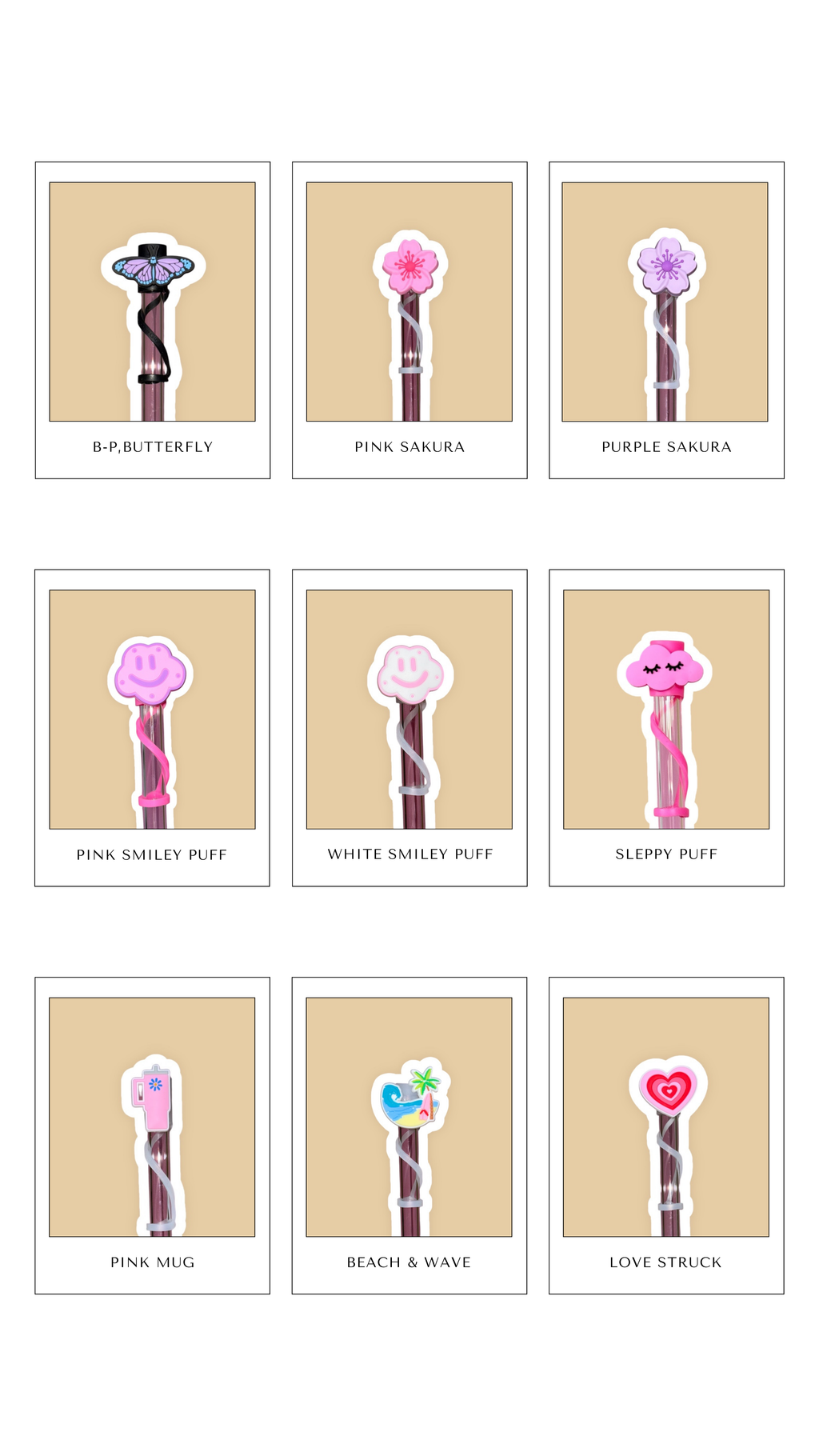 Straw Topper – Pick Your Favorite