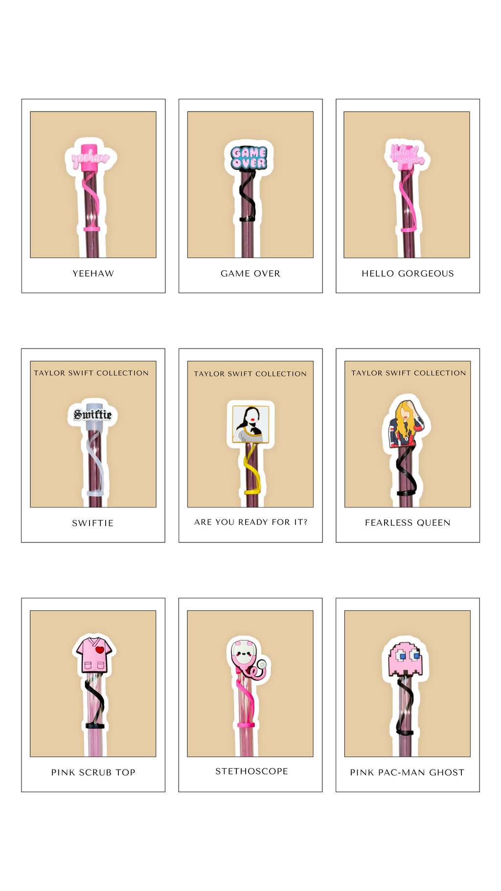 Straw Topper – Pick Your Favorite