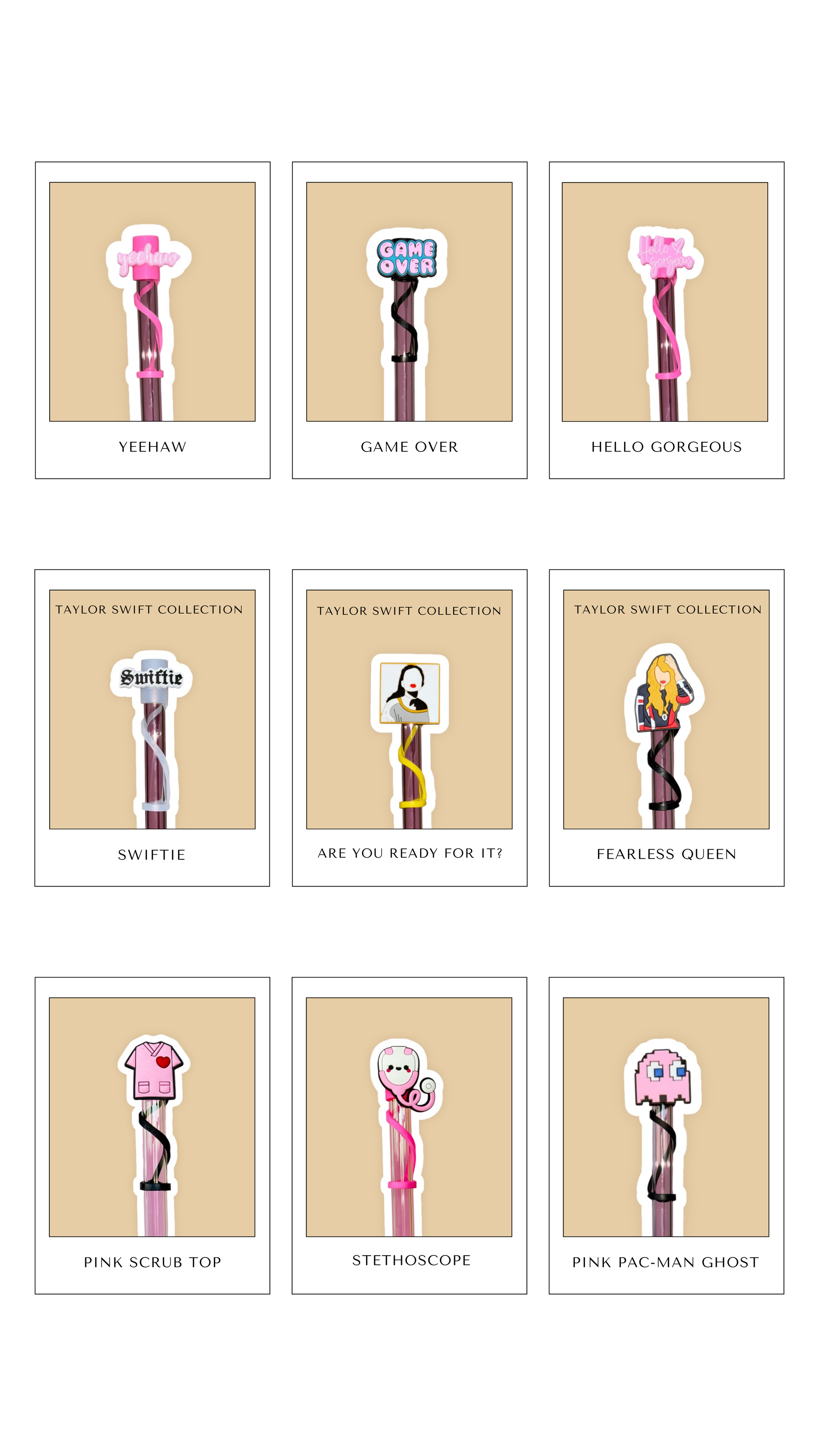 Straw Topper – Pick Your Favorite