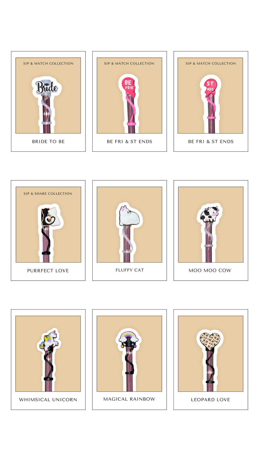 Straw Topper – Pick Your Favorite