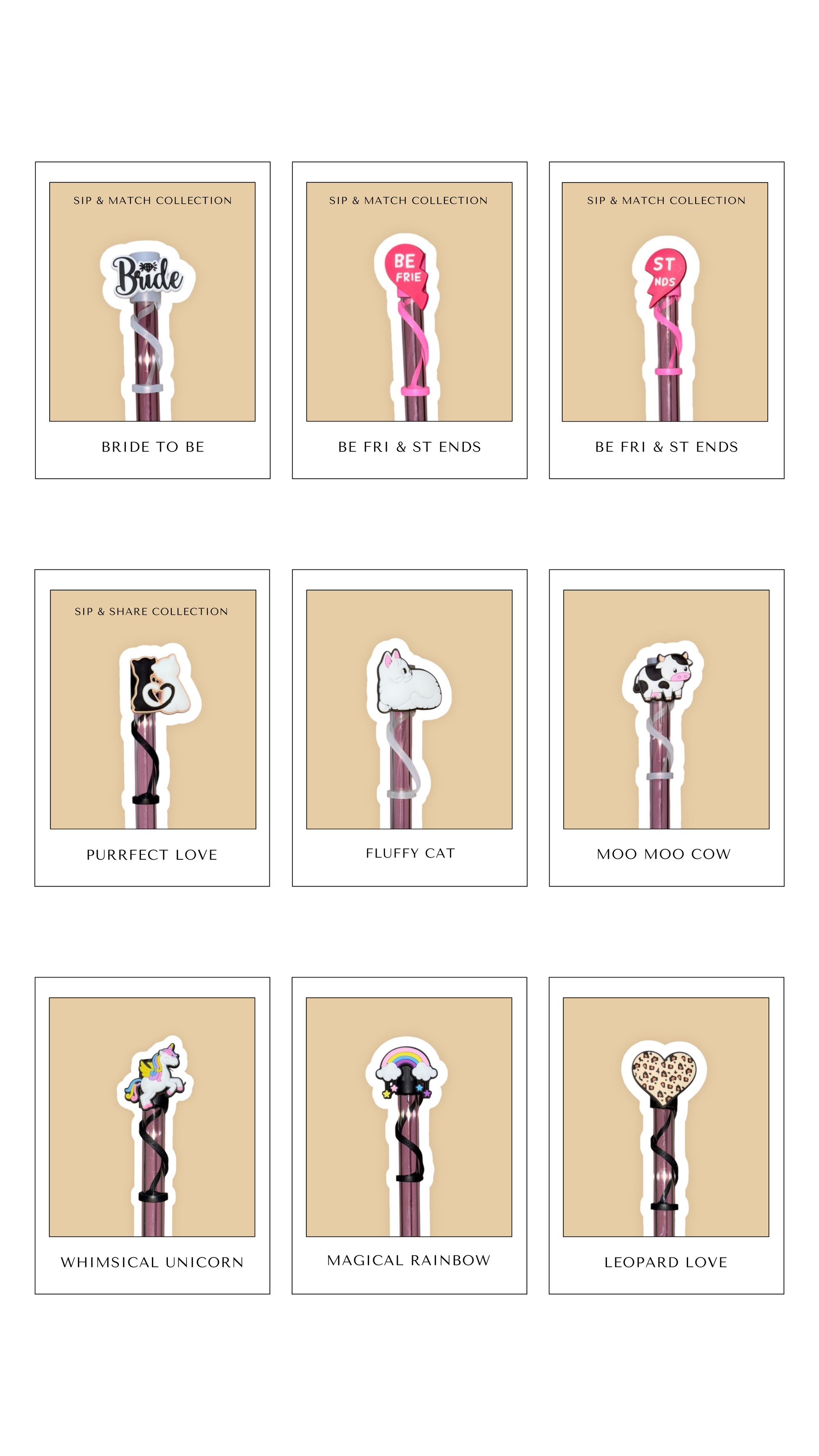 Straw Topper – Pick Your Favorite