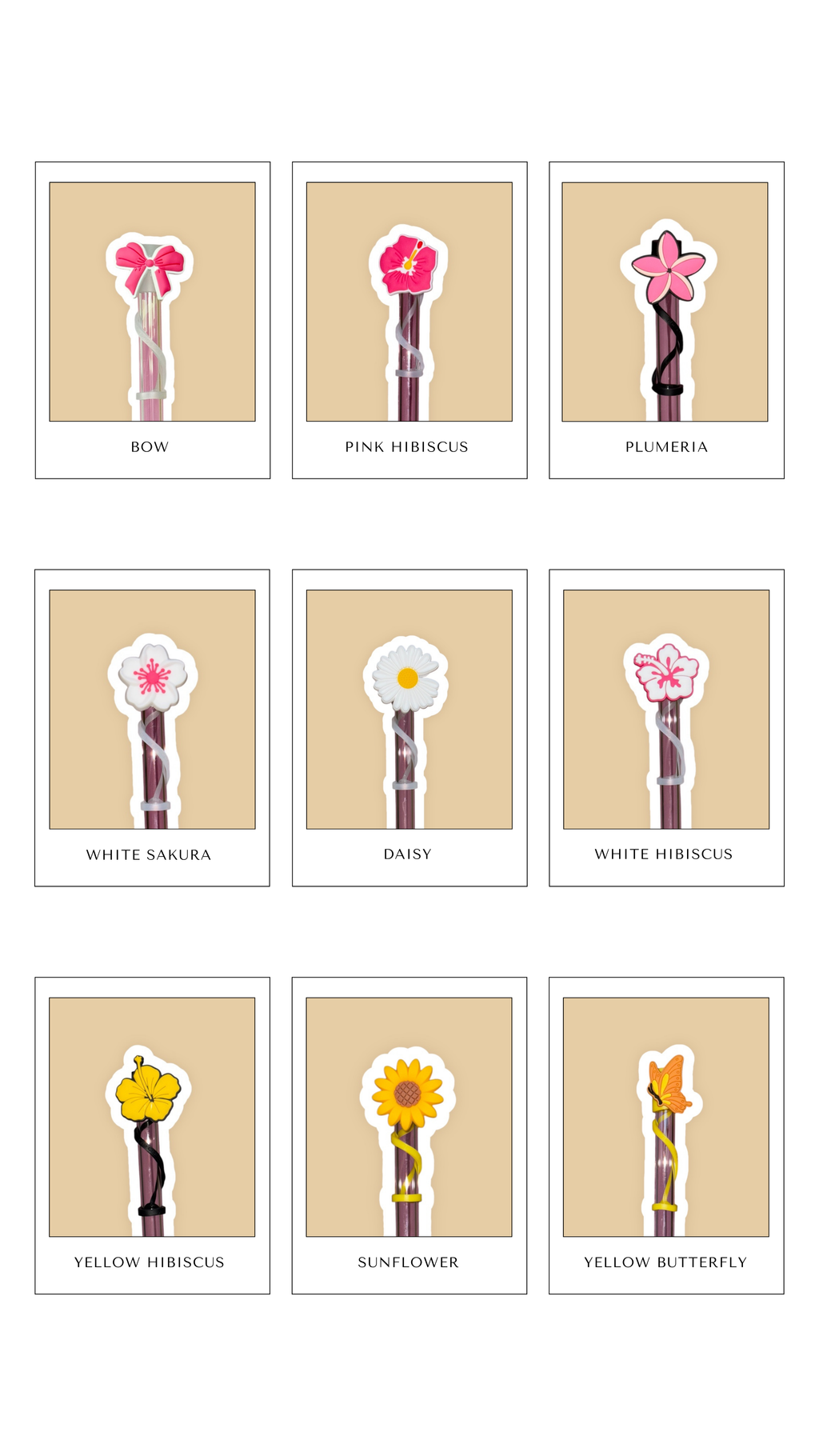 Straw Topper – Pick Your Favorite